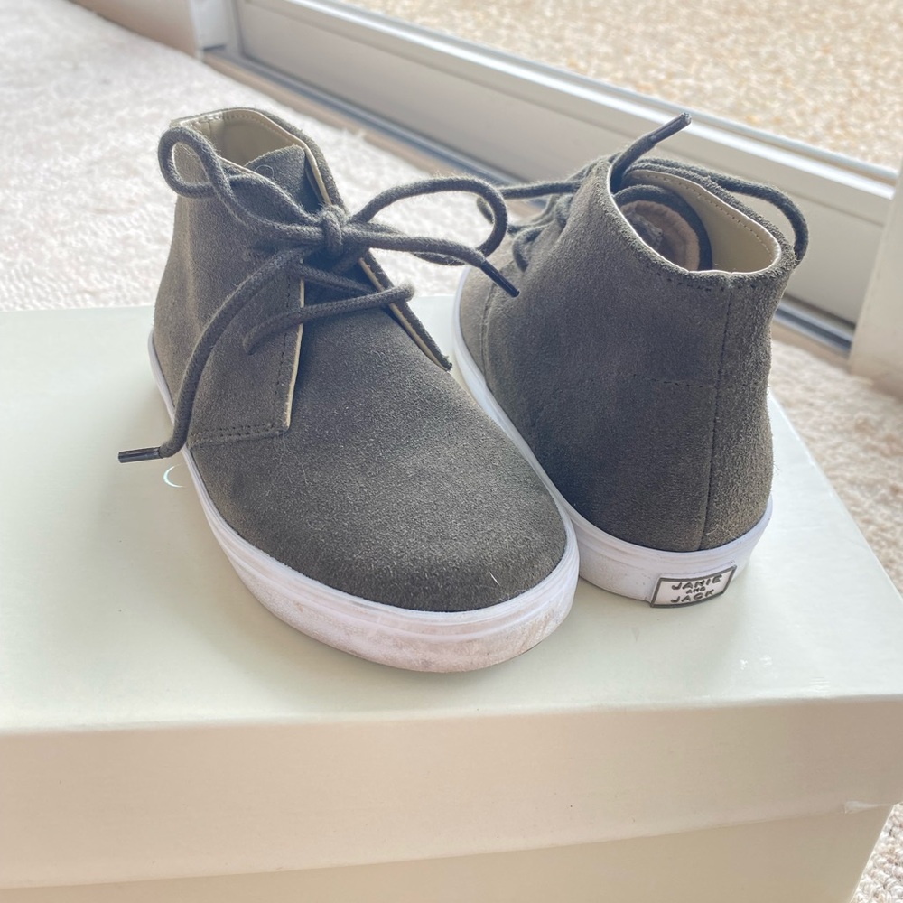 Boys Janie & Jack Olive Green High-Top Sneakers